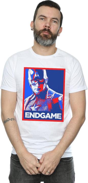 Immagine prodotto Avengers Endgame Captain America Poster Maglietta Uomo (3XL)