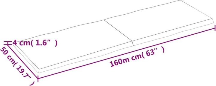 Image du produit VidaXL Aneta (160 x 4 x 50 cm)