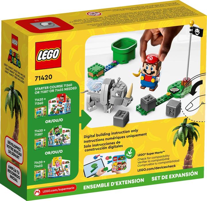 Produktbild LEGO Rambi das Rhino - Erweiterungsset (71420, LEGO Super Mario)