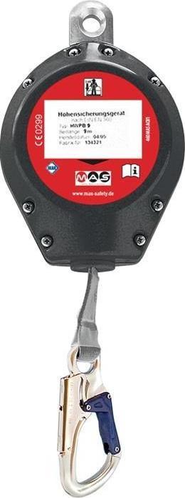 Image du produit MAS Safety Antichute à rappel automatique EN360 sangle 15m MAS (Appareil antichute, 136 kg)
