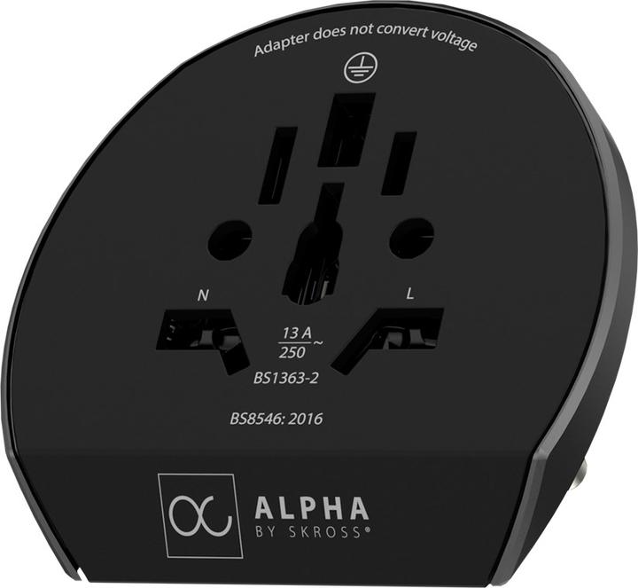 Actual product image Skross Alpha World travel adapter incl. hard case