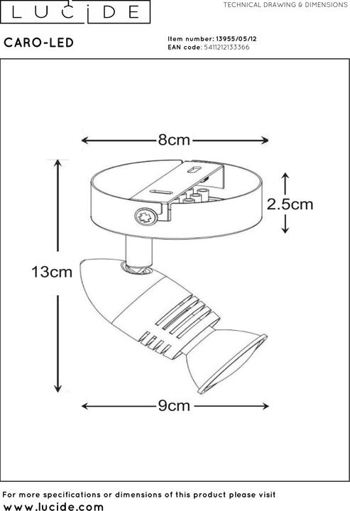 Immagine prodotto Lucide Carpo (350 lm, GU10)