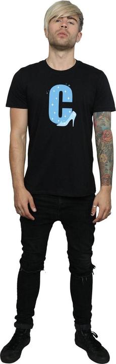 Actual product image Disney Mens Alphabet C Is For Cinderella T-Shirt (S)