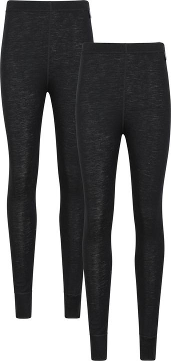 Image du produit Mountain Warehouse Pantalon de base en laine mérinos pour femmes (lot de 2) (44 D)