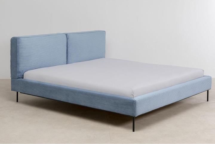 Kare Design Bed East Side Cord Blue 180x200cm (180 x 200 cm)