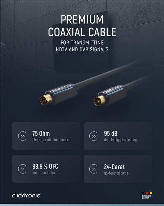 Image du produit clicktronic Câble d'antenne (95 dB, Câble d'antenne)
