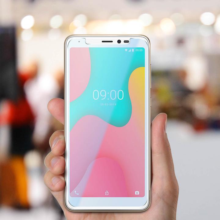Actual product image Avizar Crystal clear film, glass screen protector (2 Piece, Wiko Y60)