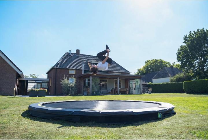 Produktbild Exit Silhouette sports Bodentrampolin ø366cm - schwarz (366 cm)