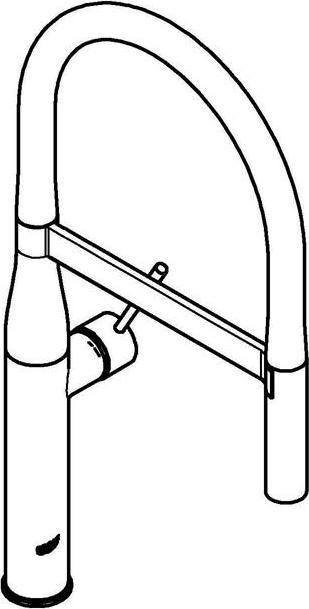 Immagine prodotto Grohe Miscelatore da cucina con bocca flessibile Essence in grafite dura spazzolata 30294