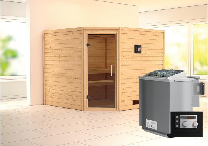 Actual product image Karibu Leona without roof rim (9 KW Bio external control)
