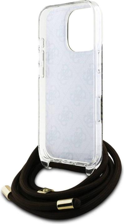 Image du produit Guess GUHCP16LHC4SEW iPhone 16 Pro 6.3" brązowy/brown hardcase Crossbody Cord 4G Print