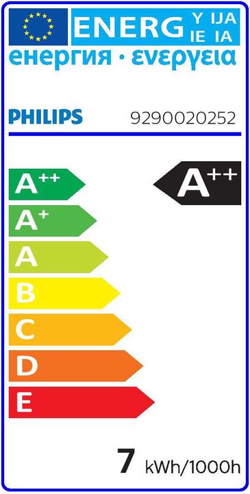 Label énergétique Philips Source de lumière (E27, 7 W, 806 lm, 1 x, E)