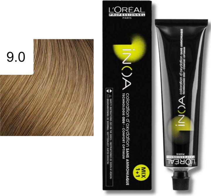 Image du produit L'Oréal Professionnel Couleur de cheveux Inoa (9.0 Blonde très brillante Intensive)