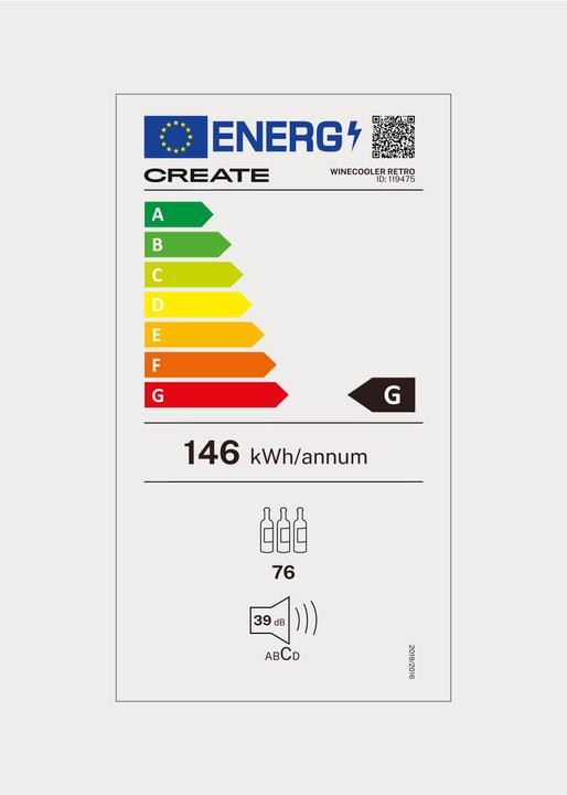 Energie-Label Create Winecooler Retro