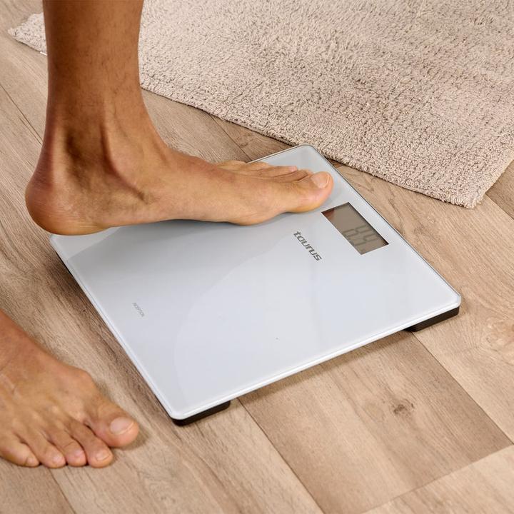 Produktbild Taurus Inception Digital Bathroom Scale 28cm x 28cm Tempered Glass - Blue (180 kg)