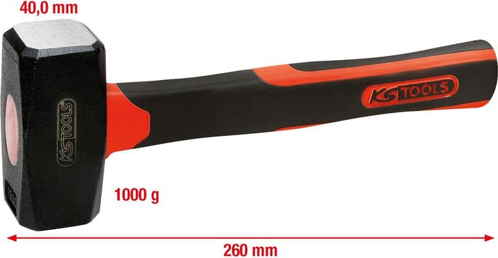 Actual product image KS Tools Mallet with fiberglass handle. 1000g 142.5101 (1130 g)