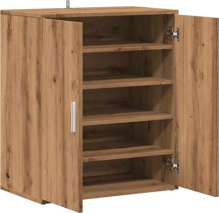 Image du produit VidaXL Schuhregal Schuhschrank Schuhkommode Schuhaufbewahrung Artisan-Eiche (60 x 35 x 70 cm)