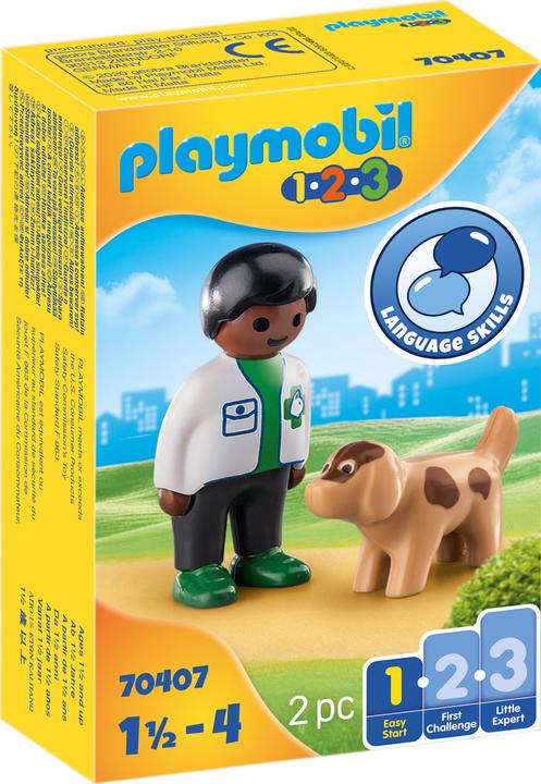 Playmobil Veterinarian with dog (70407, Playmobil 1.2.3)