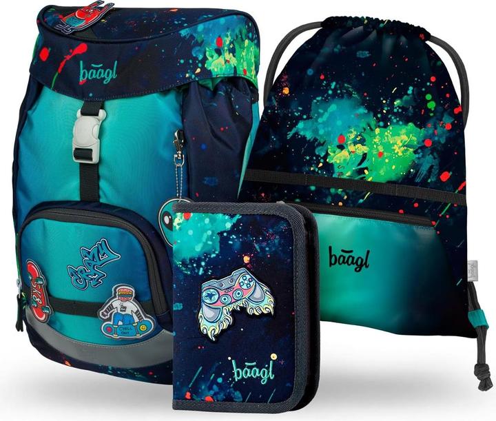 Baagl 3-teiliges Schulranzen-Set (20 l)