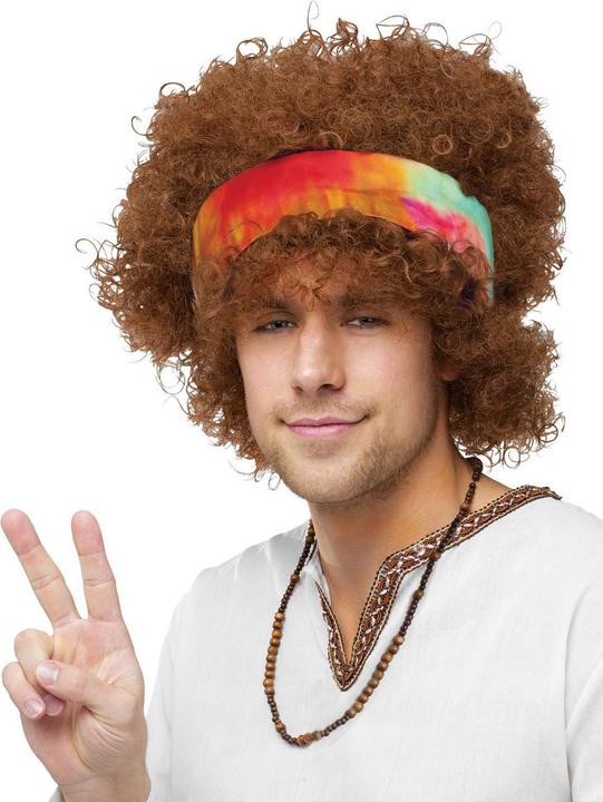 Produktbild Fun World Division Hippie Perücke mit Stirnband - Karneval Fasching