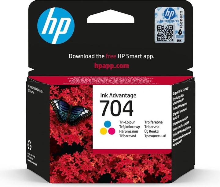 Actual product image HP 704 - Colour (Cyan, Magenta, Yellow) - Original (M, C, Y)