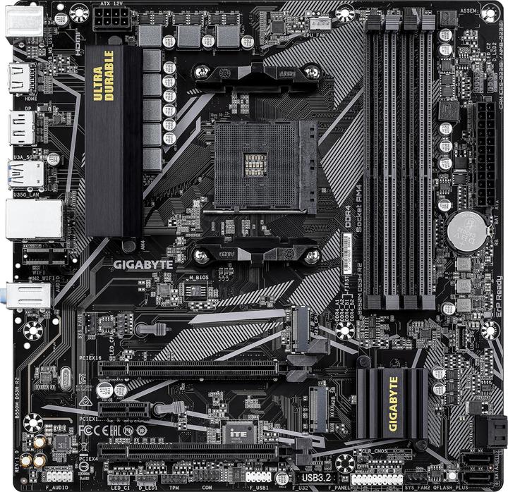 Productafbeelding Gigabyte MK B550M DS3H R2 (AM4, AMD B550, mATX)