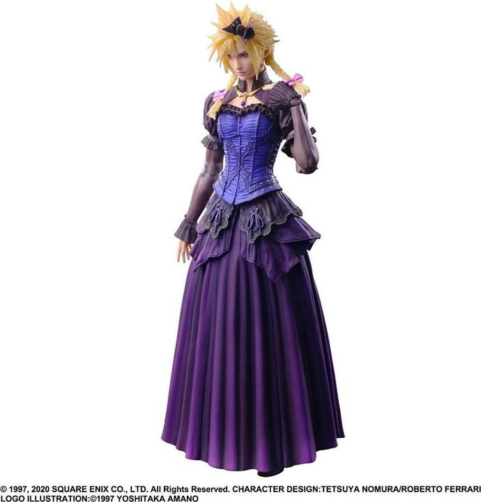 Actual product image Square Enix AF Final Fantasy VII Remake Play Cloud Strife Dress 28cm