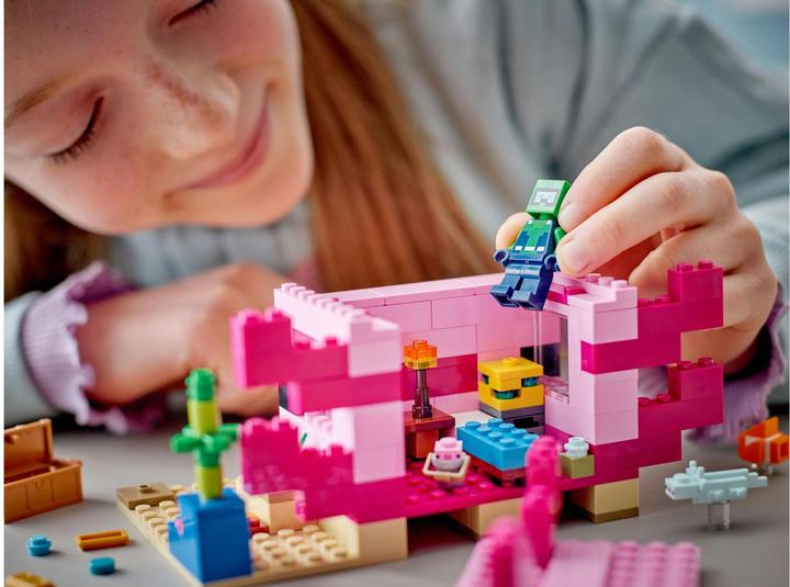Actual product image LEGO The Axolotl House (21247, LEGO Minecraft)