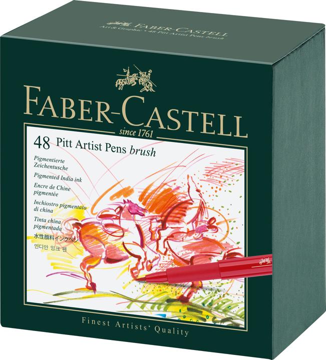 Immagine prodotto Faber-Castell Pennello Pitt Artista Pennello (Multicolore, 48 x)