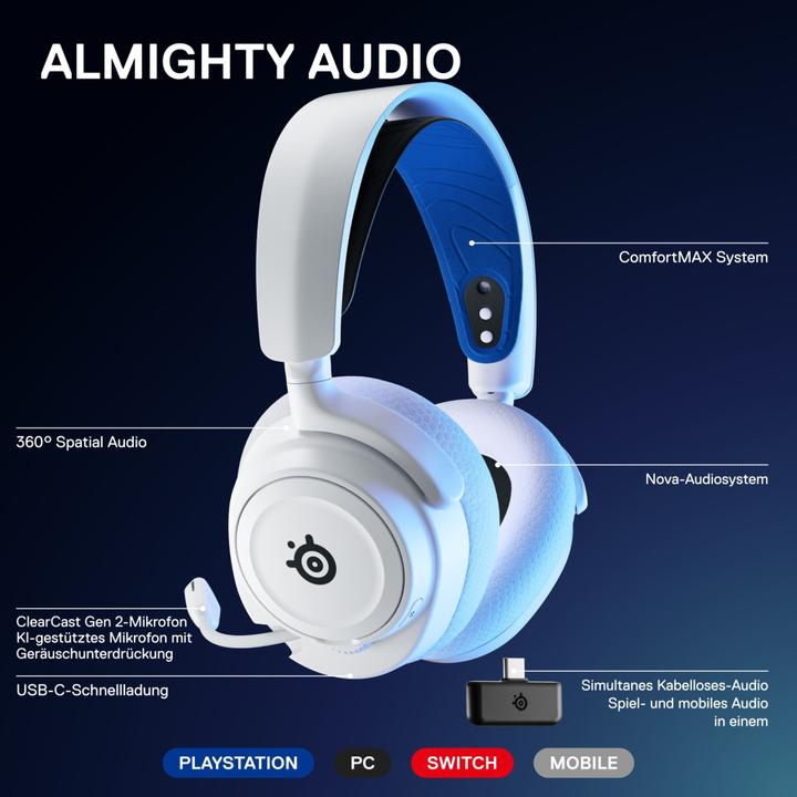 Produktbild SteelSeries Arctis Nova 7P (Kabellos, Kabelgebunden)