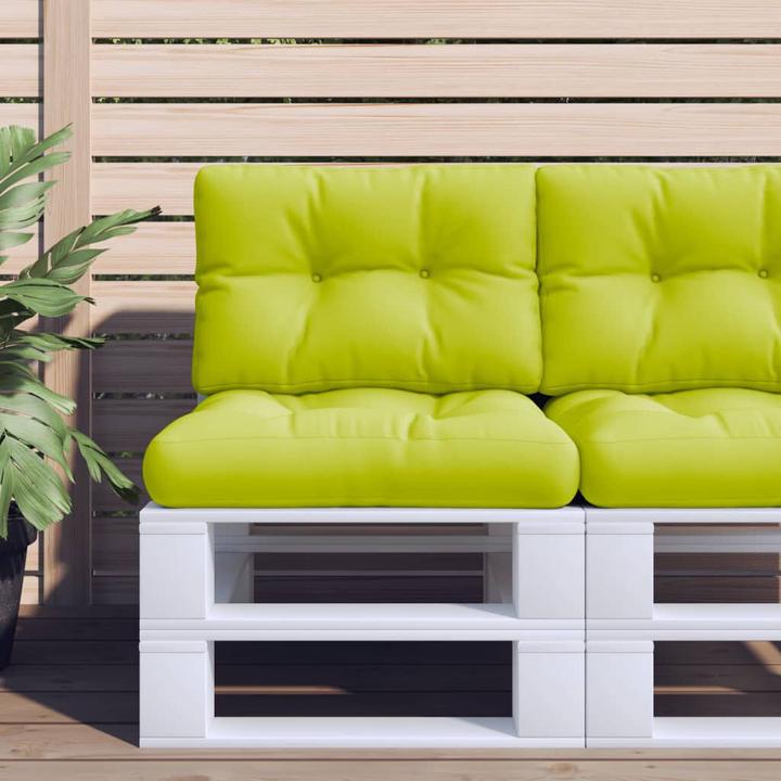 Image du produit VidaXL Coussin pour palette Coussin dorsal pour canapé-palette Vert clair Tissu (50 x 40 x 12 cm)