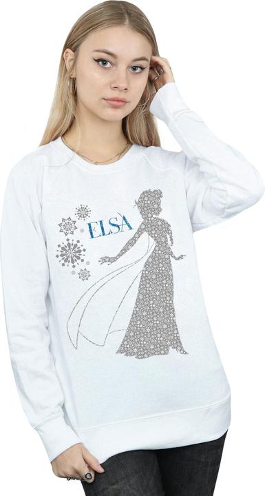 Actual product image Disney Womens/Ladies Frozen Elsa Christmas Silhouette Sweatshirt (XL)