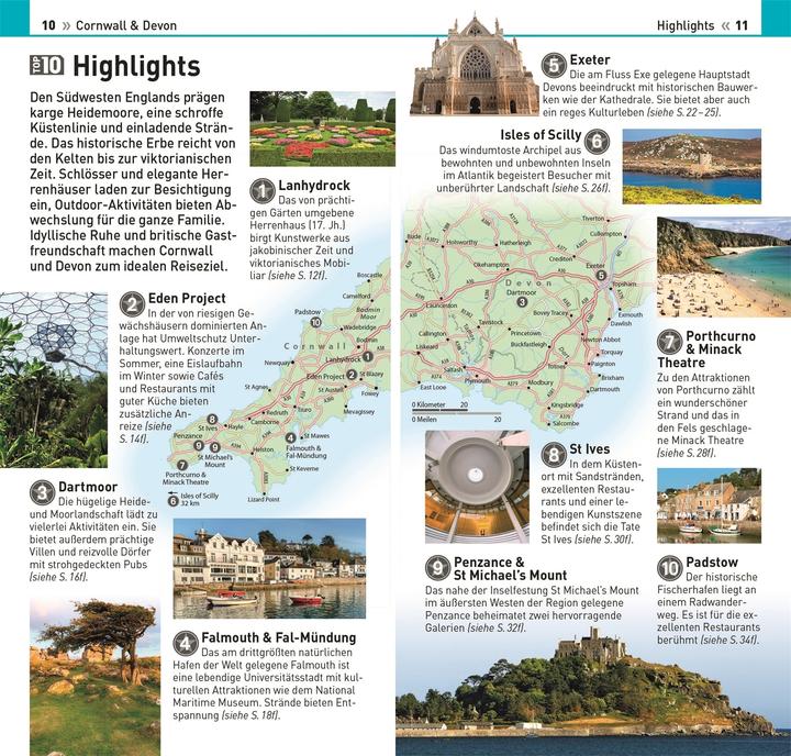 Produktbild TOP10 Reiseführer Cornwall & Devon (Deutsch, DK Verlag Reise, 2024)