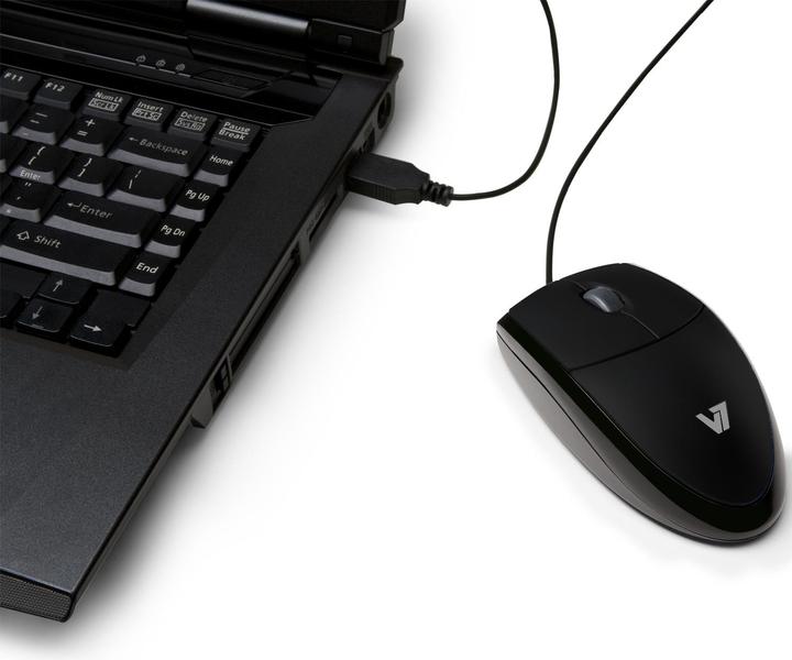 Produktbild V7 Mouse Optical All Black (Kabelgebunden)
