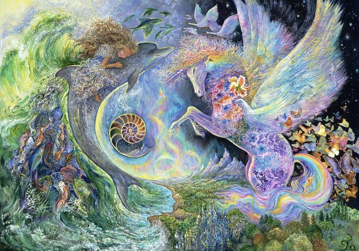 Actual product image Grafika Puzzle 1000 pieces Josephine Wall - Magical Meeting (1000 pieces)