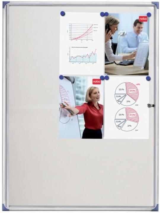 Produktbild Nobo Schaukasten extraflach mit Metallrückwand (80.5 x 112 cm)