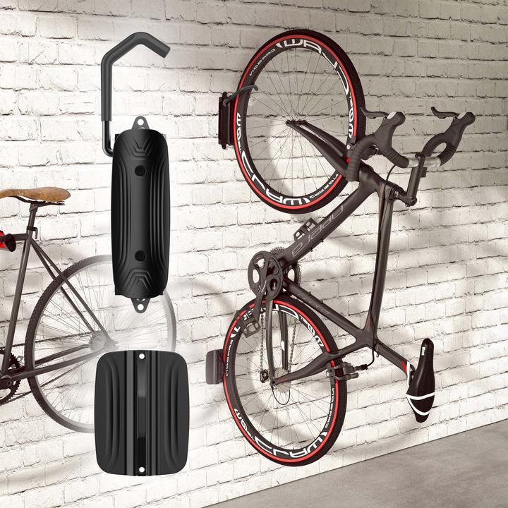 Produktbild Wiltec vertikale Fahrrad Wandhalterung 8,2x25x18,5cm bis 30 kg Fahrradhalterung