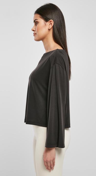 Actual product image Urban Classics Ladies Short Modal Bateau Neckline Longsleeve (5XL)