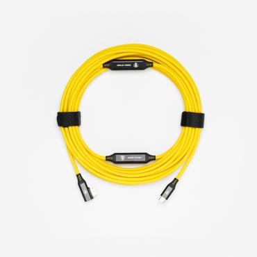 Actual product image Cobra CobraTether USB-C - USB-Micro-B Cable 10m Straight to 90 Ÿellow (10 m, USB 3.0)