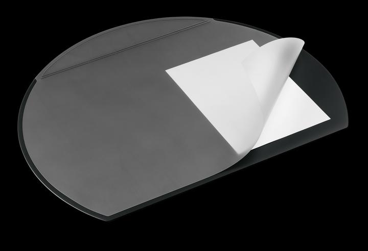 Produktbild Durable Schreibunterlage 65 x 52 cm (B x H) mit Folienauflage PVC schwarz halbrund (65 x 52 cm)