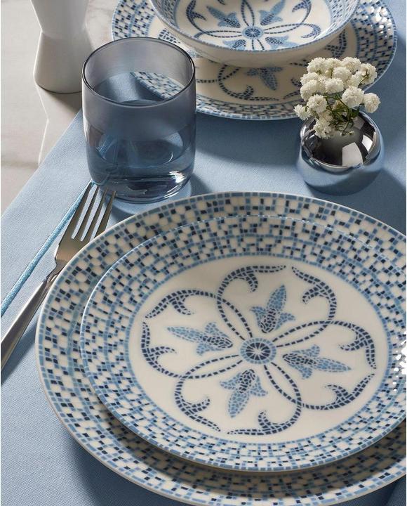 Immagine prodotto Hermia Geschirr-Set Blau/Weiss (24 Pezzo/i)