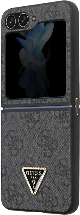 Image du produit Guess 4G Triangle Case Metal Logo pour F731B Samsung Galaxy Z Flip5 - noir (Samsung Galaxy Z Flip5)