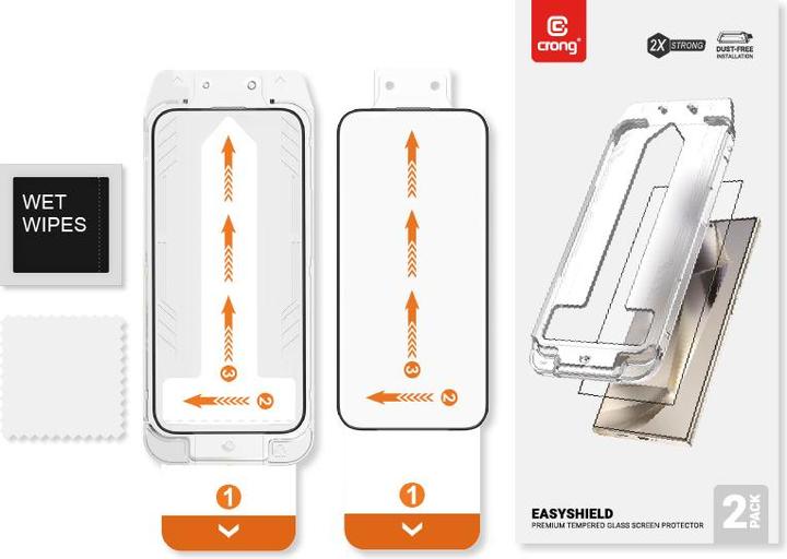 Image du produit Crong EasyShield 2-Pack - Verre trempé Samsung Galaxy S24 (2 pièces) (2 pièce(s), Galaxy S24)