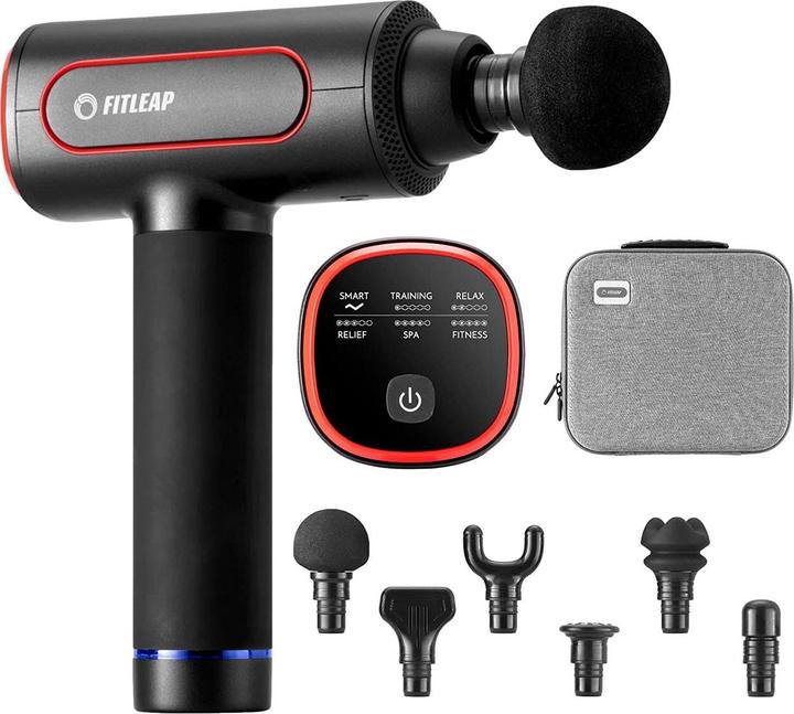 Actual product image Fitleap Massagepistole, Massage Gun Pro mit 6 Köpfen und 6 Modi, USB-C Ladeanschluss