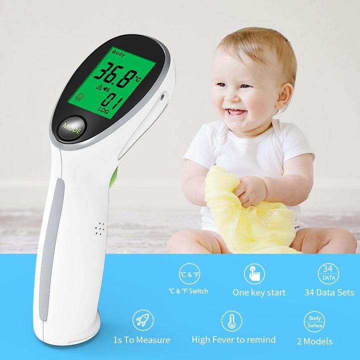 Image du produit 1Temp thermomètre infrarouge 3-en-1 (Front, Sans contact)