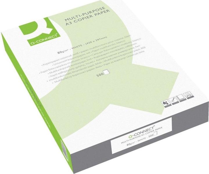 Q-Connect Universalpapier, hochweiss, ab 5 Stück (80 g/m², 500 x, A3)