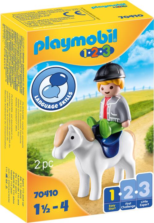 Produktbild Playmobil Junge mit Pony (70410, Playmobil 1.2.3)