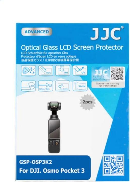 Actual product image JJC GSP OSP3K2 Optical Glass Protector (Osmo Pocket 3)