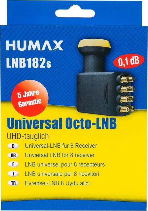 Image du produit Humax LNB 182s - F - 4 cm - 60 mm - 135 mm - 115 mm - 470 g (Octo LNB, 40mm)