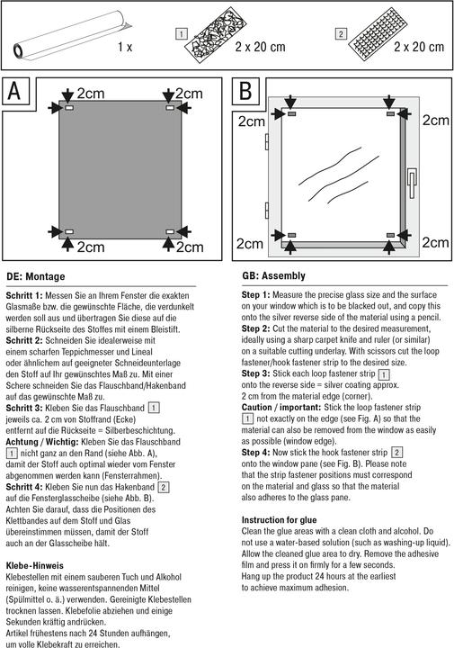 Produktbild Gardinia Dachfenster Thermo (120 x 95 cm)